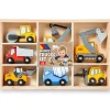 MOLTO Vehículos, Trenes Y Parkings|Primera Infancia Y Preescolar|Pack Camiones de Construcción Madera