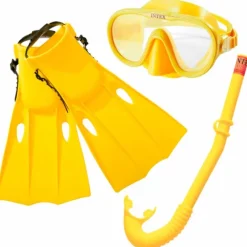 INTEX Pack Gafas + Aletas + Tubo Natación Surtido- Aire Libre