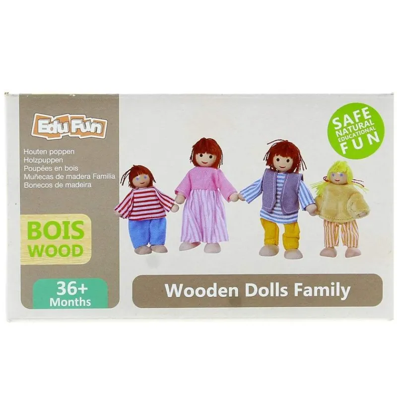 DRIM DISCOUNT Pack Muñecos de Madera- Juegos De Madera