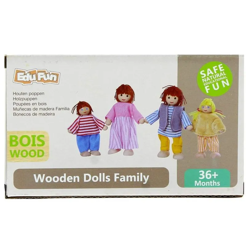 DRIM DISCOUNT Pack Muñecos de Madera- Juegos De Madera