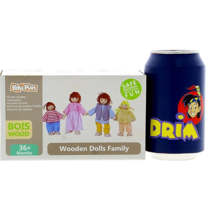 DRIM DISCOUNT Pack Muñecos de Madera- Juegos De Madera