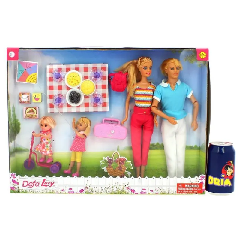 DRIM DISCOUNT Muñecas|Pack Muñecos Defa Lucy Familia de Picnic