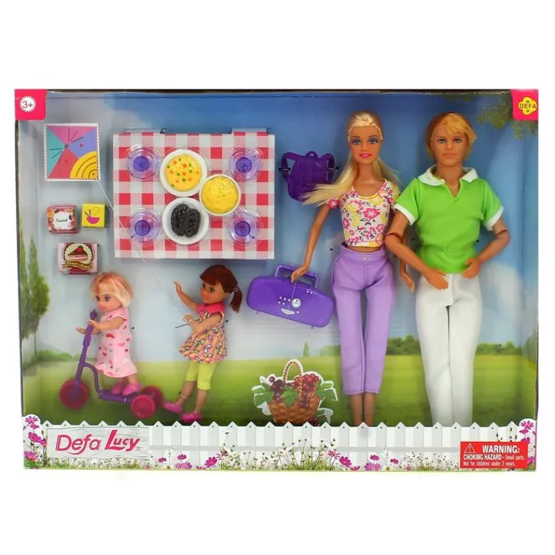 DRIM DISCOUNT Muñecas|Pack Muñecos Defa Lucy Familia de Picnic