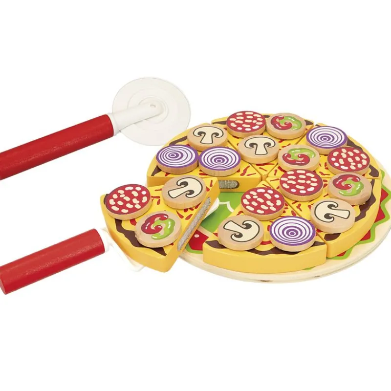 COLOR BABY Juegos De Madera|Pack Pizza de Madera