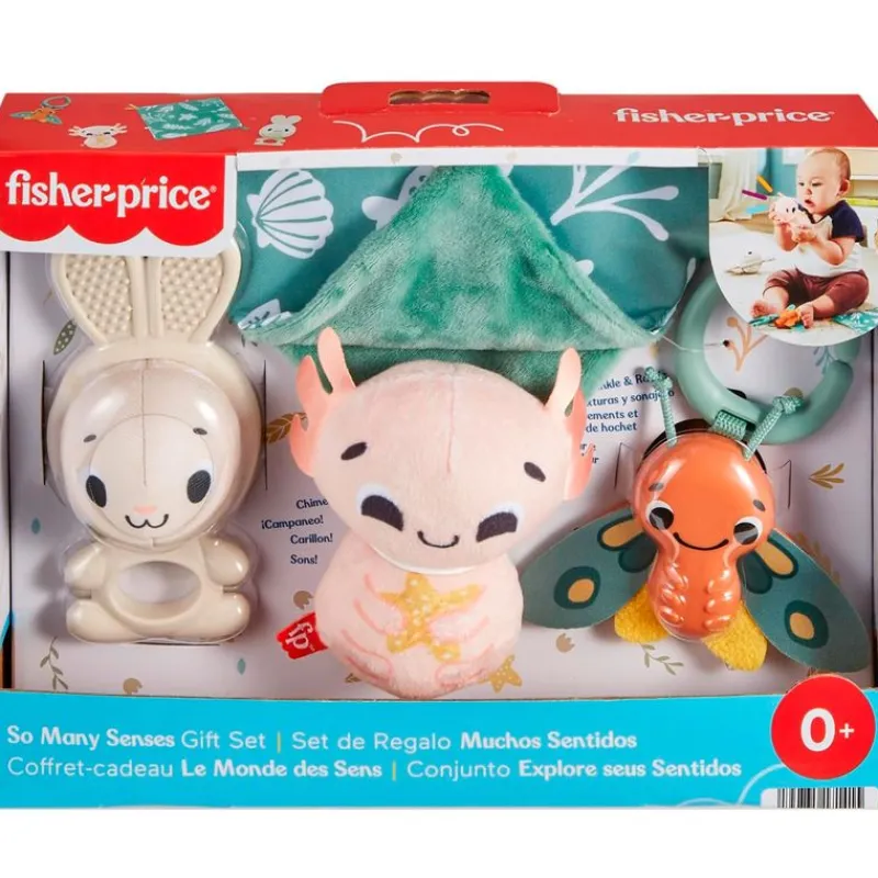 FISHER PRICE Regalos De Nacimiento|Primera Infancia Y Preescolar|Pack Regalo Muchos Sentidos