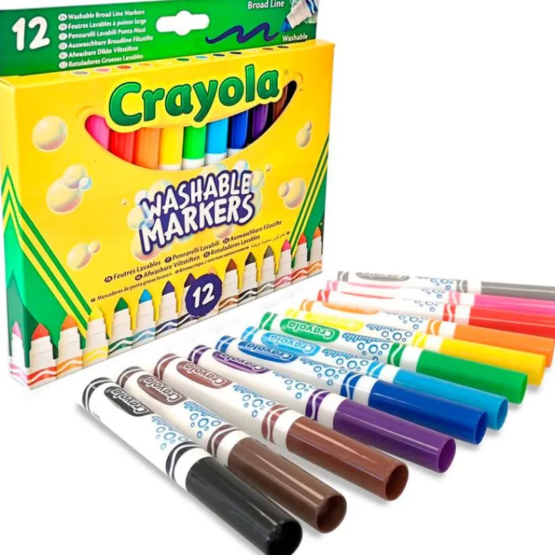 CRAYOLA Manualidades|Pack Rotuladores Gruesos Lavables