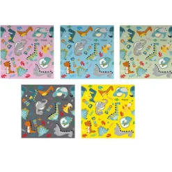 SELECCION DRIM Baterías, Pilas Y Papel De Regalo|Papel de Regalo Dinosaurio 200x70 cm Surtido