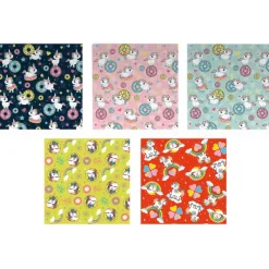 DRIM DISCOUNT Papel de Regalo Unicornio 200x70 cm Surtido- Baterías, Pilas Y Papel De Regalo