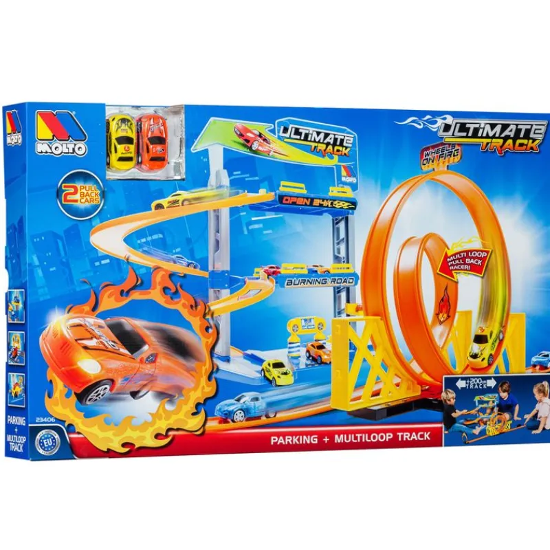 MOLTO Vehículos, Trenes Y Parkings|Parking 2 Plantas + Pista Looping