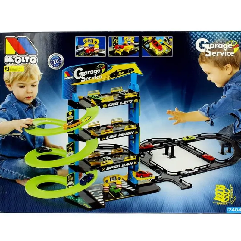 MOLTO Vehículos, Trenes Y Parkings|Parking 4 Plantas con Pistas