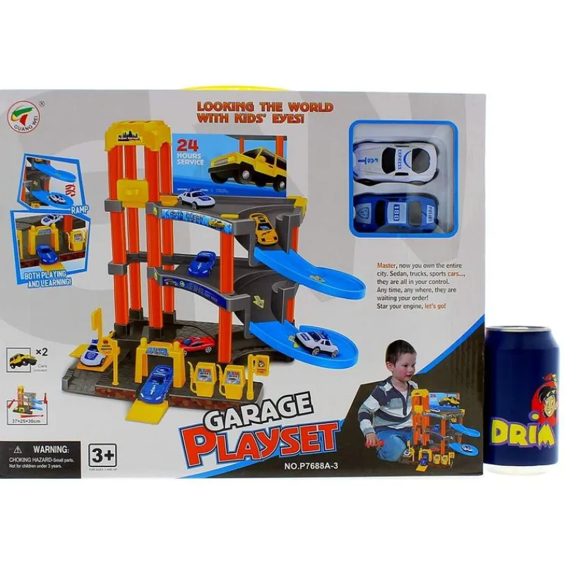 DRIM DISCOUNT Vehículos, Trenes Y Parkings|Parking de Coches 38x30x7.5 cm