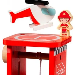 MOLTO Parking de Madera Infantil Emergencias- Vehículos, Trenes Y Parkings|Juegos De Madera