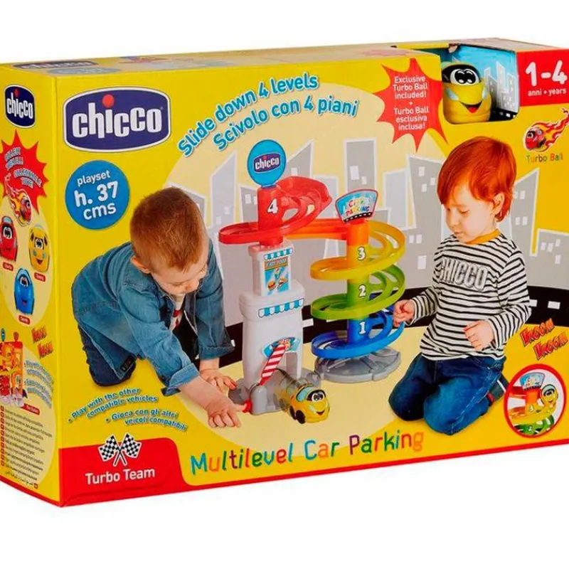 CHICCO Parking Turbo Touch- Vehículos, Trenes Y Parkings