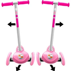 STAMP Patinete 3 Ruedas Flex Rosa- Bicicletas, Correpasillos Y Triciclos