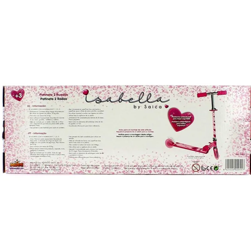 MUÑECAS SAICA Bicicletas, Correpasillos Y Triciclos|Patinete 2 Ruedas Isabella