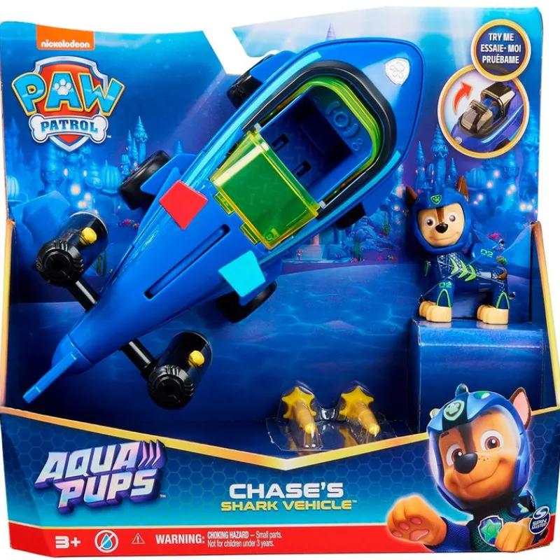 SPIN MASTER Patrulla Canina Aqua Pups Vehículo Chase- Figuras Y Figuras De Acción