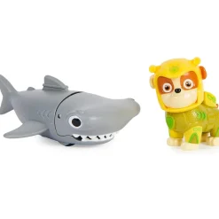 SPIN MASTER Figuras Y Figuras De Acción|Patrulla Canina Aqua Pups Figura Rubble + Tiburón