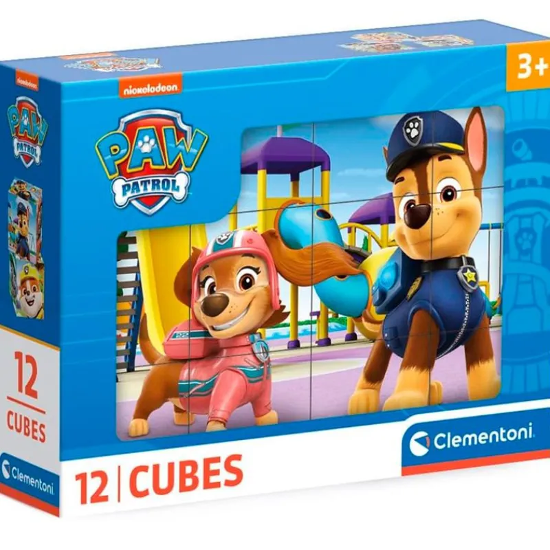 CLEMENTONI Puzzles Y Construcciones|Patrulla Canina Cubos 12 Piezas