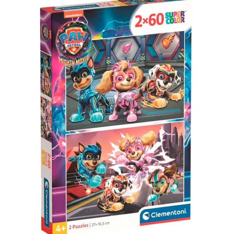 CLEMENTONI Patrulla Canina Puzzle 2x60 Piezas- Puzzles Y Construcciones