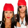 FIESTAS GUIRCA Peluca con Pañuelo Pirata- Disfraces Y Complementos|Disfraces Y Complementos