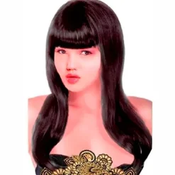 DRIM DISCOUNT Peluca Larga Lisa Morena- Disfraces Y Complementos|Disfraces Y Complementos