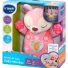 VTECH Peluche de Cuna Osito Melodías Rosa- Primera Infancia Y Preescolar