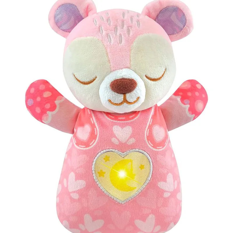 VTECH Peluche de Cuna Osito Melodías Rosa- Primera Infancia Y Preescolar