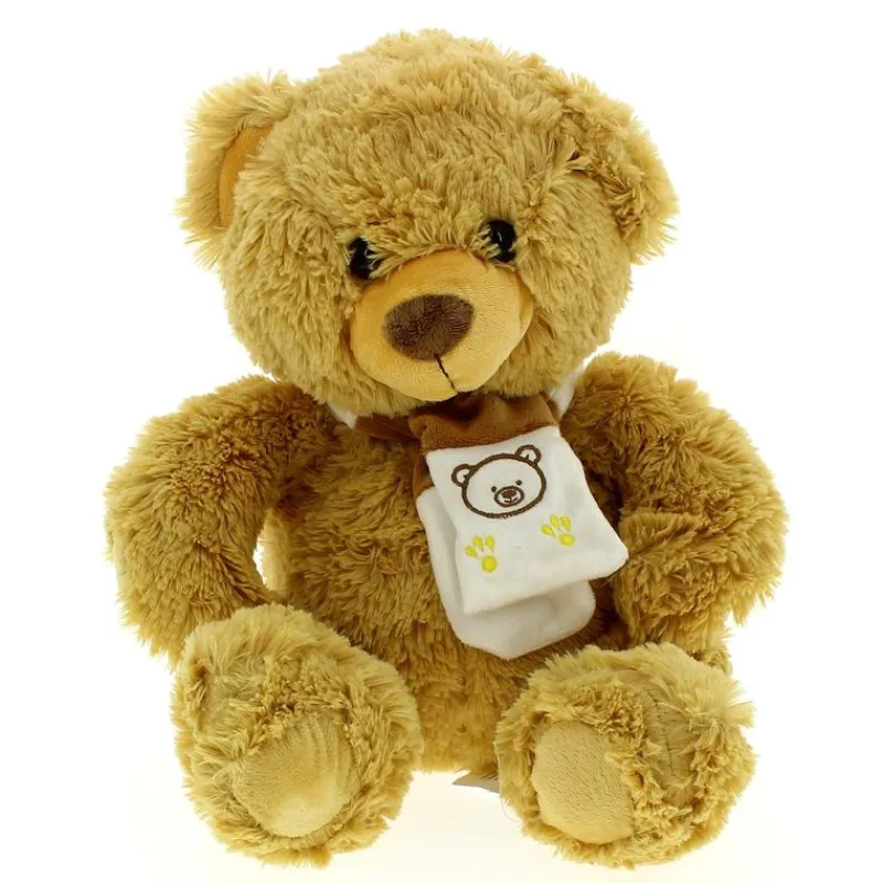 SELECCION DRIM Primera Infancia Y Preescolar|Peluche Oso con Bufanda Crema 40cm