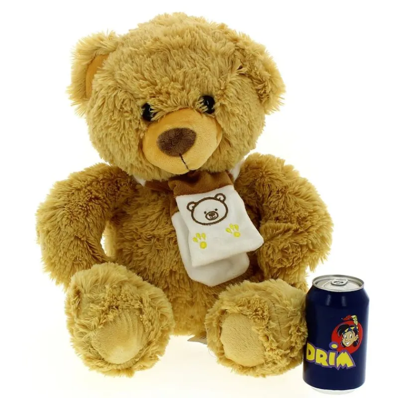 SELECCION DRIM Primera Infancia Y Preescolar|Peluche Oso con Bufanda Crema 40cm