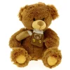 DRIM DISCOUNT Peluche Oso Con Bufanda Marrón Claro 33cm- Primera Infancia Y Preescolar