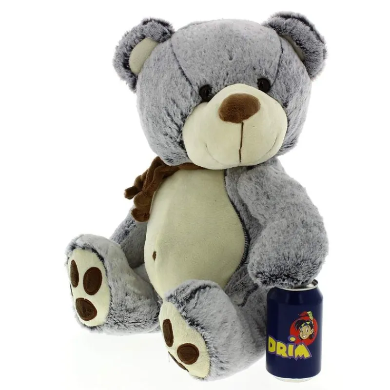 SELECCION DRIM Peluche Oso Oscuro con Bufanda 40cm- Primera Infancia Y Preescolar