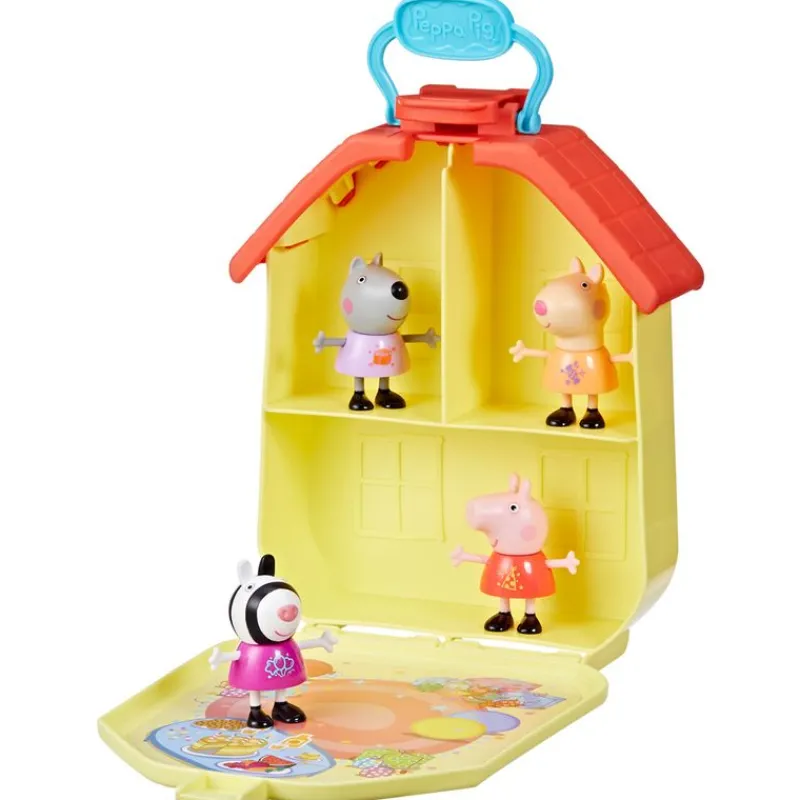 HASBRO Peppa Pig Casita de Fiesta Portátil- Figuras Y Figuras De Acción