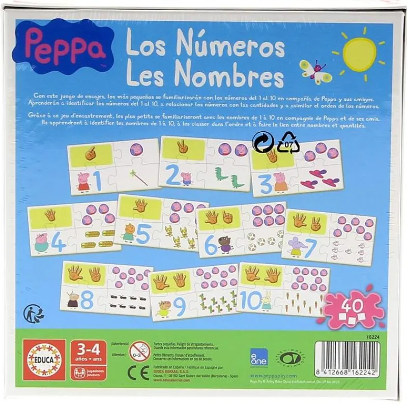 EDUCA Peppa Pig Los Numeros- Juegos Y Juguetes Educativos