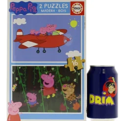 EDUCA Peppa Pig Puzzle 2x16 Piezas- Juegos De Madera|Puzzles Y Construcciones