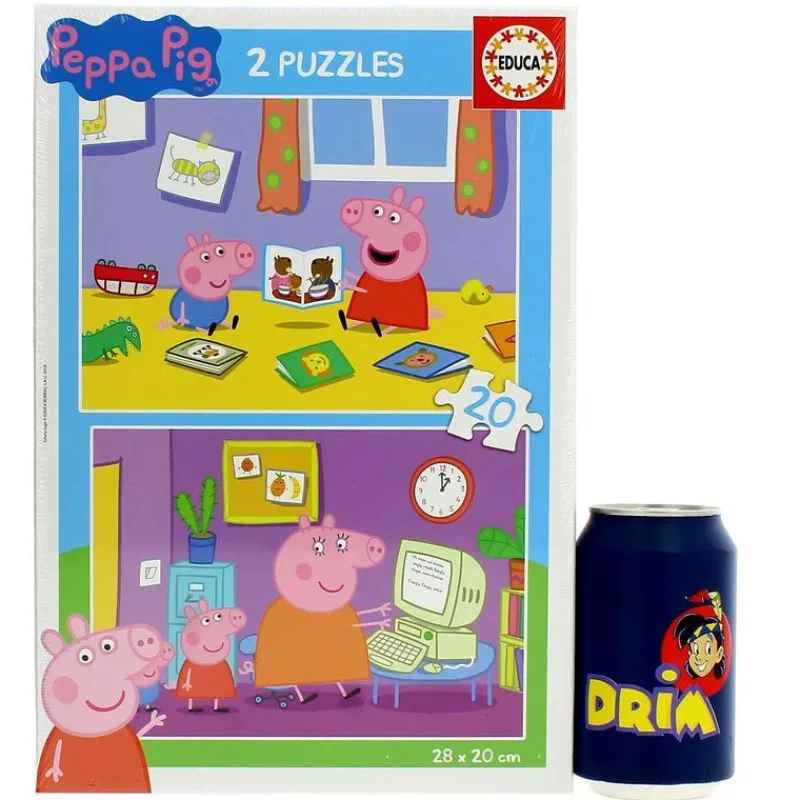 EDUCA Peppa Pig Puzzle 2x20 Piezas- Puzzles Y Construcciones