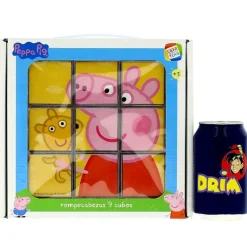 CEFA Puzzles Y Construcciones|Peppa Pig Rompecabezas de 9 cubos