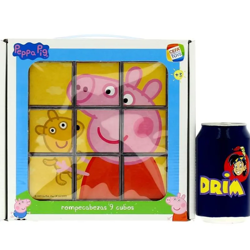 CEFA Puzzles Y Construcciones|Peppa Pig Rompecabezas de 9 cubos