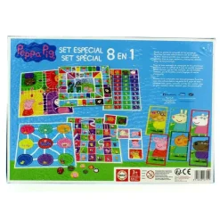 EDUCA Peppa Pig Set Especial Juegos 8 en 1- Juegos De Mesa