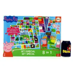 EDUCA Peppa Pig Set Especial Juegos 8 en 1- Juegos De Mesa