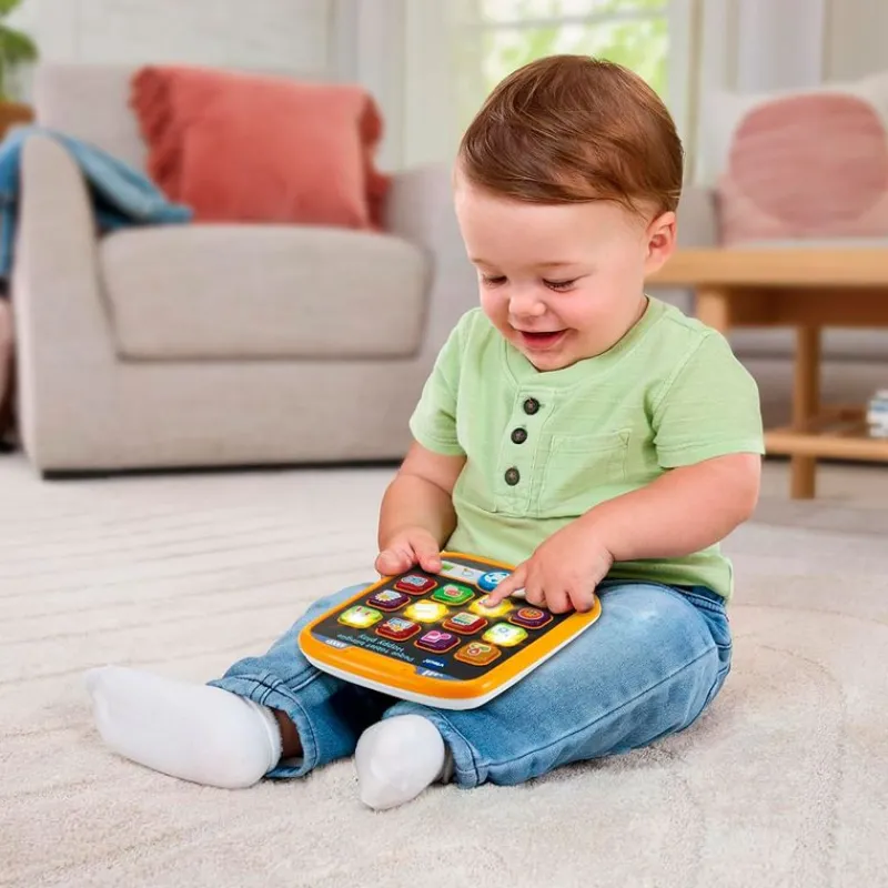 VTECH Primera Infancia Y Preescolar|Peque Tablet Bilingüe Happy Play