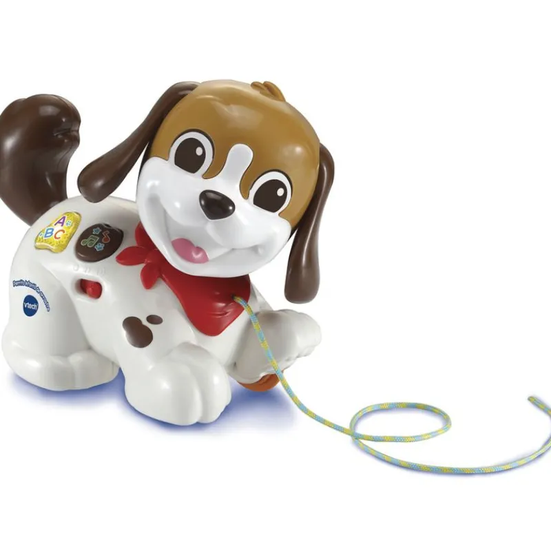 VTECH Perrito Infantil de Arrastre Paseos y Aventuras- Primera Infancia Y Preescolar