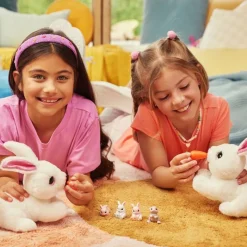 ZURU Pets Alive Mama Bunny & Baby Surprise Peluche Interactivo- Electrónicos