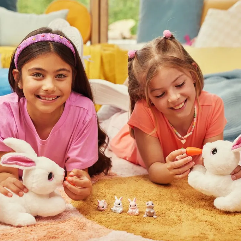 ZURU Pets Alive Mama Bunny & Baby Surprise Peluche Interactivo- Electrónicos