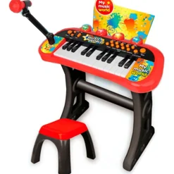 SELECCION DRIM Instrumentos Musicales|Piano Infantil con Funciones y Taburete