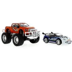 DRIM DISCOUNT Vehículos, Trenes Y Parkings|Pick Up con Coche de Remolque de Juguete