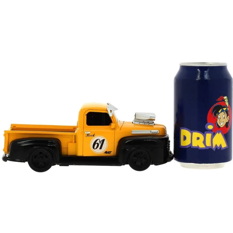 SELECCION DRIM Pick-Up American Vintage Amarilla R/C Escala 1.24- Coches Radio Control (R/C)