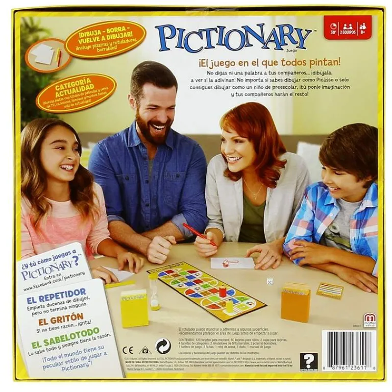 MATTEL Juegos De Mesa|Pictionary Castellano -