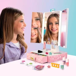 NICE Juegos Y Juguetes De Imitación|Pink It Espejo Studio Maquillaje Smart