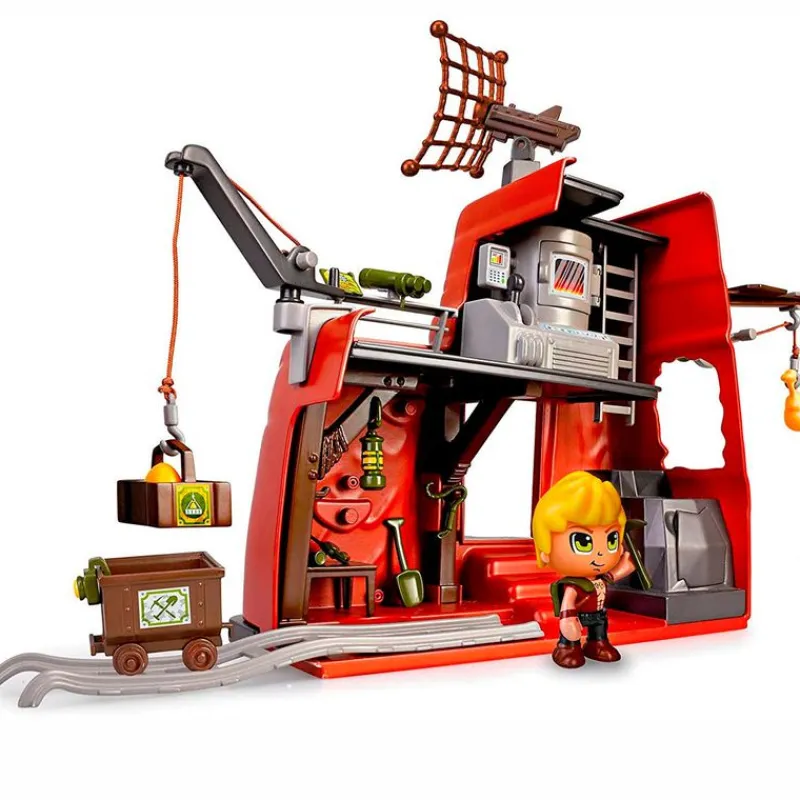 FAMOSA Pinypon Action Wild Dinos Atacan el Campamento- Figuras Y Figuras De Acción