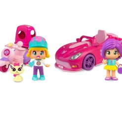 FAMOSA Pinypon Let's Go! Coche & Moto Surtido- Muñecas